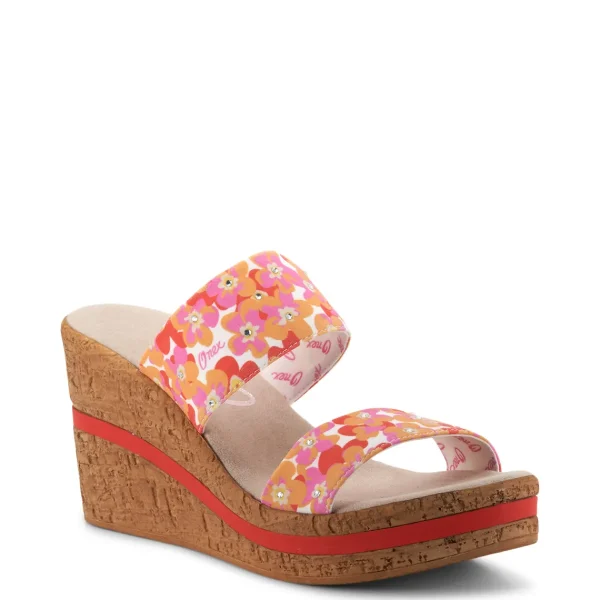 Onex Shoes Anastasia / Pink Floral | Wedges