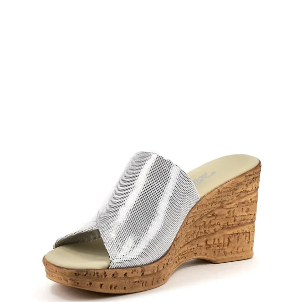 Onex Shoes Christina2 / White Shimmer | Wedges