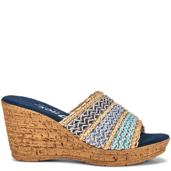 Onex Shoes Claire / Blue Multi Weave | Wedges