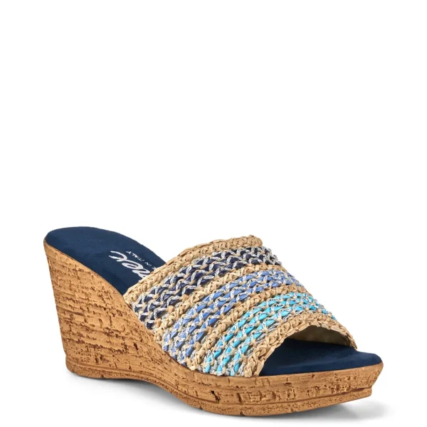 Onex Shoes Claire / Blue Multi Weave | Wedges