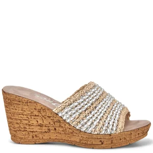 Onex Shoes Claire / Natural & White Weave | Wedges