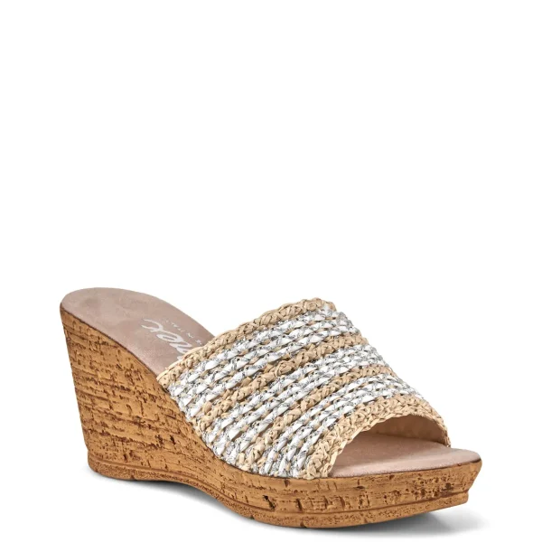 Onex Shoes Claire / Natural & White Weave | Wedges