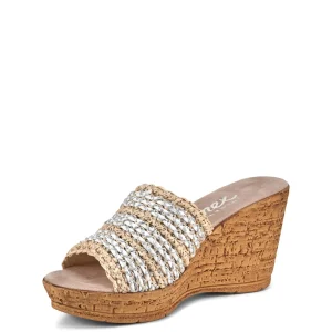 Onex Shoes Claire / Natural & White Weave | Wedges