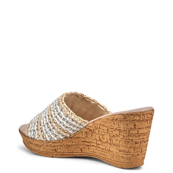 Onex Shoes Claire / Natural & White Weave | Wedges