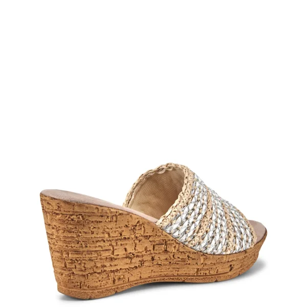 Onex Shoes Claire / Natural & White Weave | Wedges