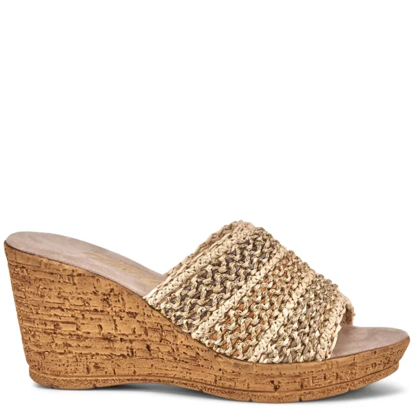 Onex Shoes Claire / Natural Brown Weave | Wedges