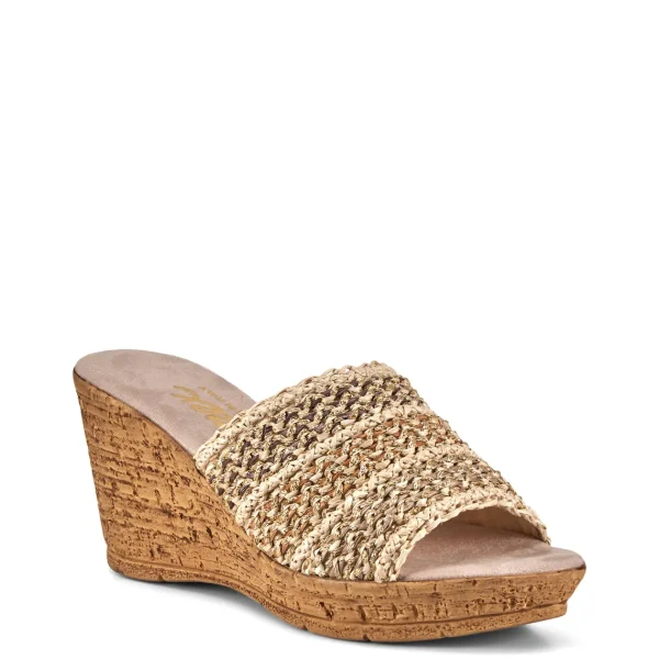 Onex Shoes Claire / Natural Brown Weave | Wedges