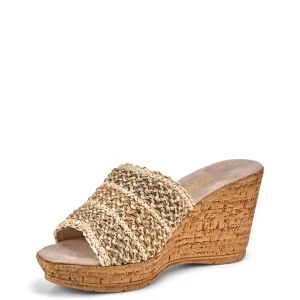 Onex Shoes Claire / Natural Brown Weave | Wedges