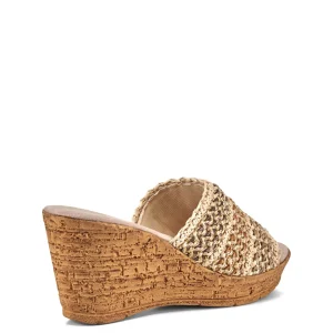 Onex Shoes Claire / Natural Brown Weave | Wedges